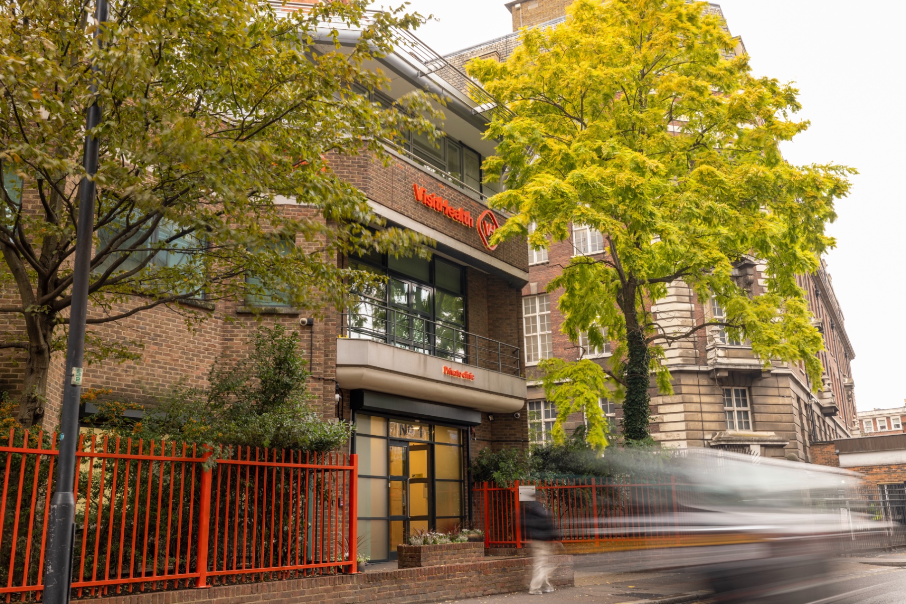 Visit Health clinic exterior in Kensington, London